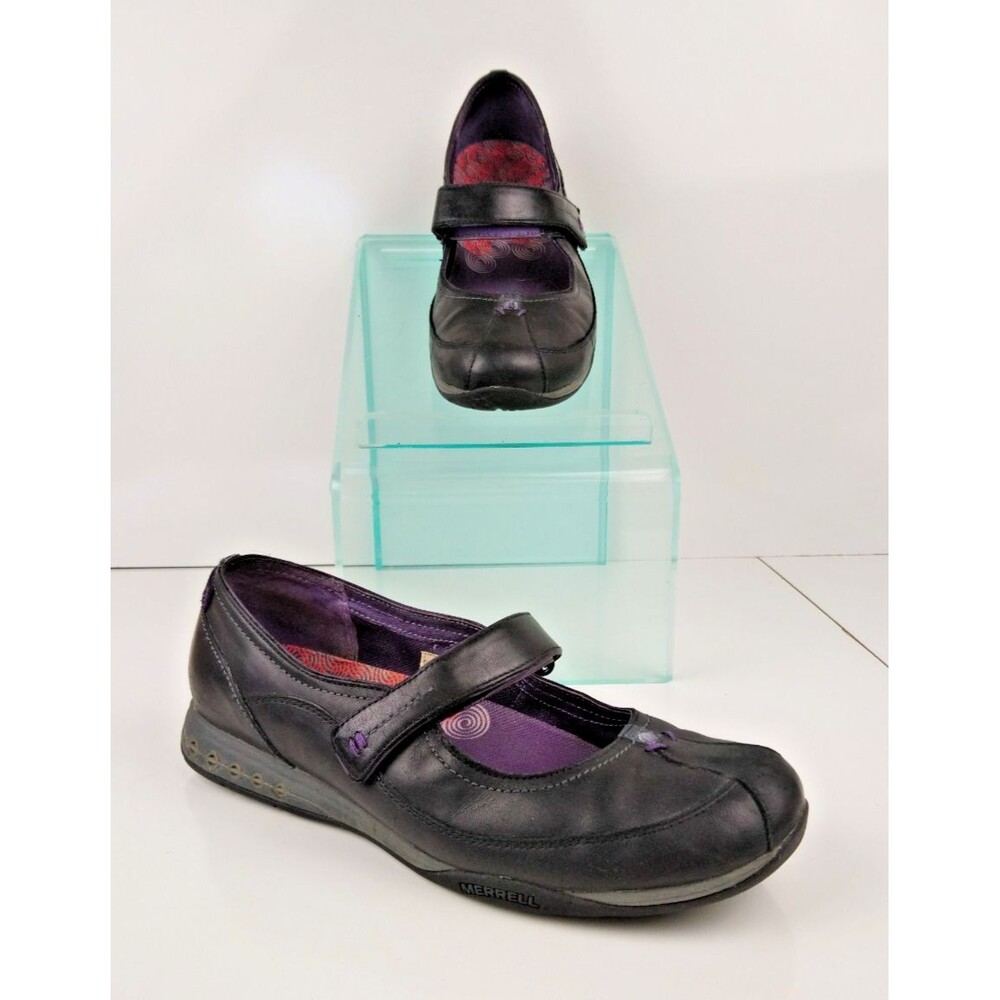 Merrell Allure Mary Jane Flats Black Leather Women's Size 6.5